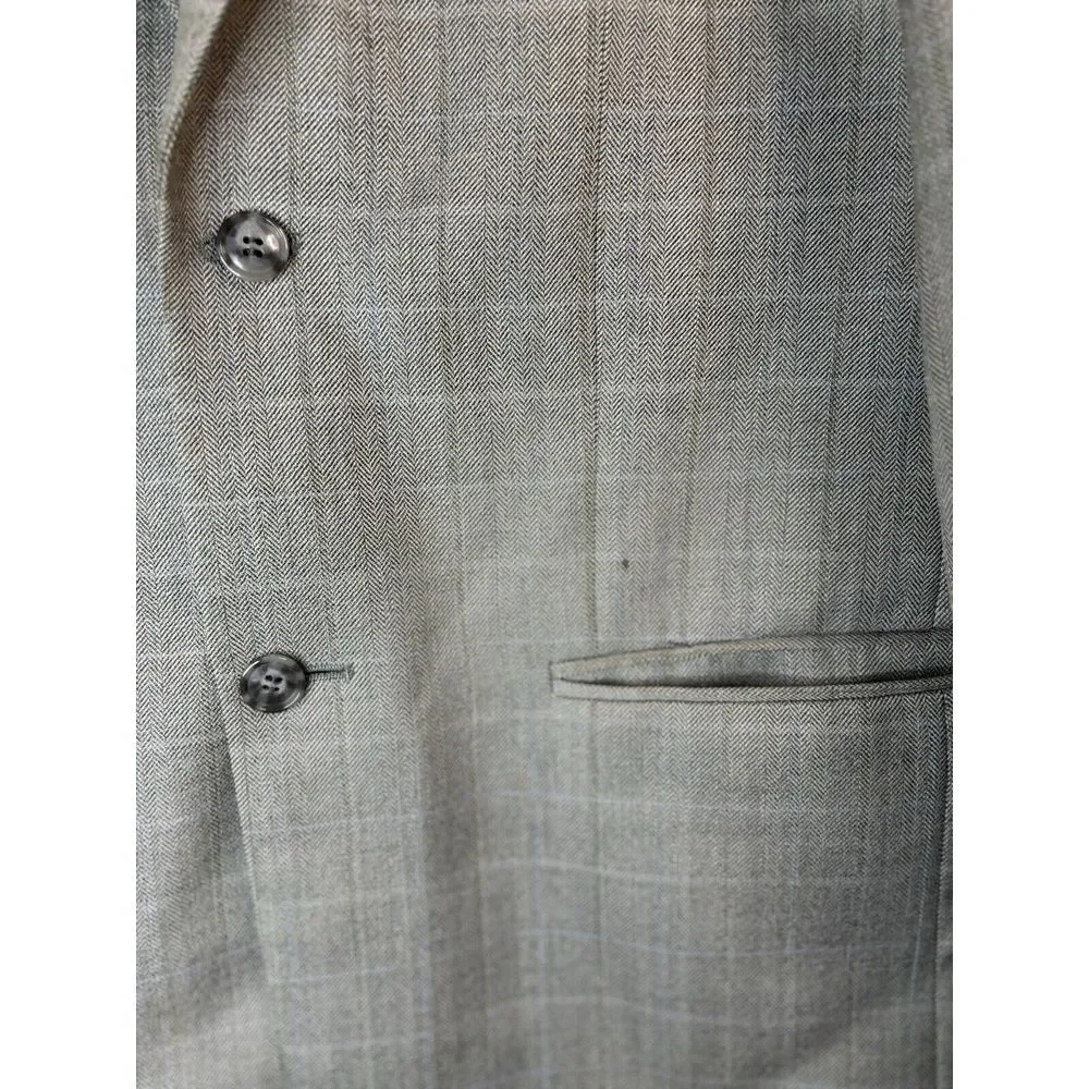 Pendleton 100% Wool Shell Blazer Men's Size‎ 40R Gray Sports Coat Jacket